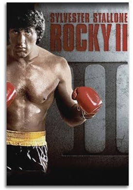 ZLMFDWS Rocky 2 Filmposter, dekoratives Gemälde, Leinwand, Wandposter und Kunstdruck, moderne Familienschlafzimmer-Dekoration, Poster, 20 x 30 cm