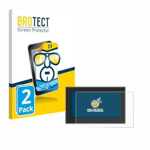 BROTECT Schutzfolie für Headrush Flex Prime | 2 Stück Transparenter Displayschutz Made in Germany Klare Displayschutz-Folie Clear Einfache Montage Case-Friendly
