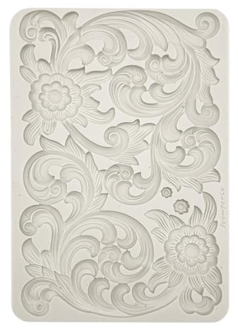 Stamperia - Silicon Mould A4 for Scrapbooking, Bullet Journals and More, Non-Stick Surface, Suitable for Air-Dry Clay, Resin and More, Perfect for Crafts and Gifting (Art Stories, Friezes)