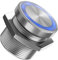 RS PRO Piezo-Schalter Unbehandeltes Aluminium 200mA SPST Flexibles Kabel Beleuchtet IP69 Schließer-Taster
