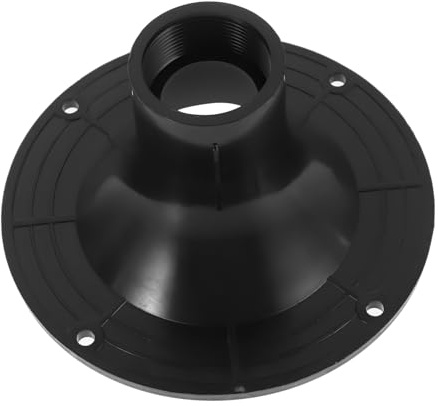 Schwarzer Kunststoff Hornadapter mit Innengewinde 127mm für Bühne | Rundes Lautsprecherzubehör, Leicht und Tragbar, für Hochzeiten und Outdoor Auftritte, Modernes Design