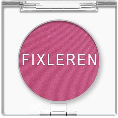 Fixleren - Ombretto singolo, opaco, olografico, multicromatico, metallizzato, a lunga durata, trucco per palcoscenico e feste, rosa lampone, lampone-M54