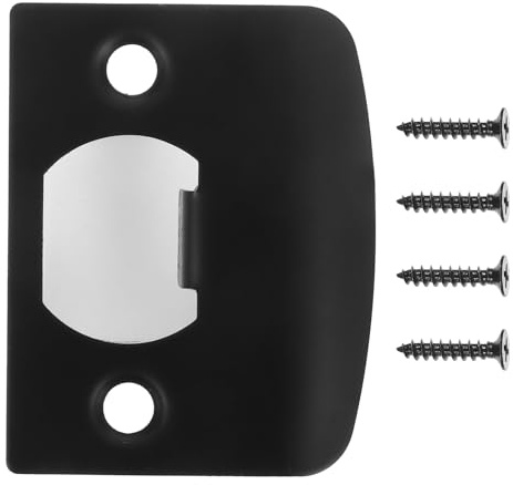 VILLFUL Plaque de Gâche Métal pour Porte Renfort de Serrure Pêne Dormant Plaque de Protection Résistante à Usure Installation Facile Compatible avec Divers Types de Serrures Sécurité