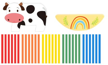 tulahkomen Holz Steckspielzeug | Spielerisches Lernspielzeug Für Kindergartenkinder | Sortier Und Stapel Spielzeug - Für Lernspiele Kindergarten Aktivitäten Zuhause Familienzeit