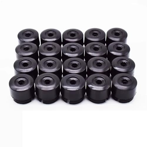 Radbolzen für VW Transporter T5 T6 2003-2020, 20 x 19 mm, Radmuttern mit Kopfkappen