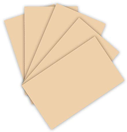 folia 6310 - Tonpapier 130 g/m², Tonzeichenpapier in chamois, DIN A3, 50 Bogen, als Grundlage für zahlreiche Bastelarbeiten