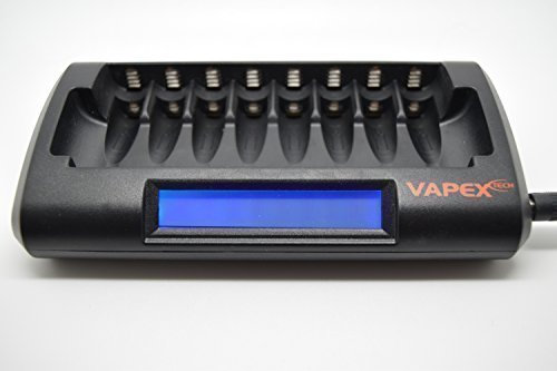 Vapextech Super Smart nimh Battery Charger 8 cell AA or AAA