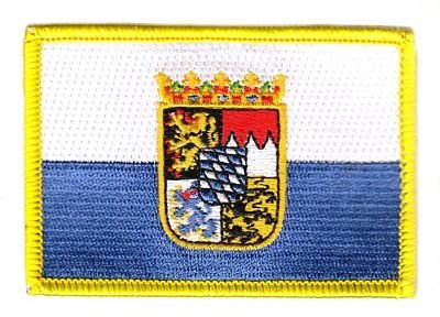 Flaggen Aufnäher Patch Bayern Wappen Dienstflagge Fahne Flagge