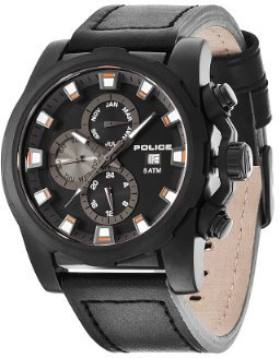 Police Herren-Armbanduhr Analog Quarz Leder PL.13928JSB/02