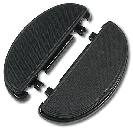 Kit Floorboard Pedane Guidatore Mezzaluna Nere Compatibile Con Harley Davidson Softail FLST 86-Up
