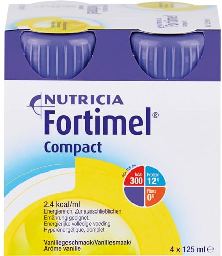 Fortimel Compact 2. 4 Vanillegeschmack, 4X125 ml