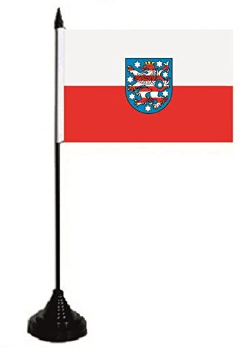 U24 Tischflagge Thüringen Fahne Flagge Tischfahne 10 x 15 cm