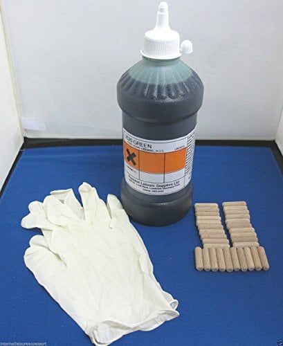 Pennine Green Polyurethane One Shot Adhesive Caravan Floor Delamination Repair Kit + 30 Dowells + Latex Gloves + Syringe