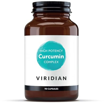 Viridian - High Potency Curcumin Complex - 90 Caps | Turmeric & Boswellia Extracts | Full Spectrum Curcuminoids, Ginger, Citrus Flavonoids | Nutritionist Formulated