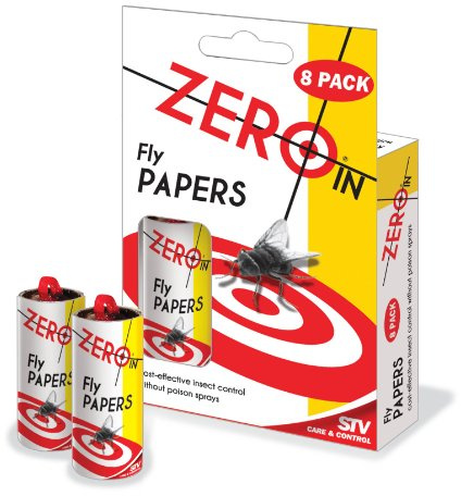Zero In fly papers (8) pkts 12