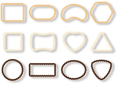 Tescoma Cookie Cutters Biscuits, 12 Pcs Delicia, Assorted, 22.1 x 11.6 x 3.8 cm