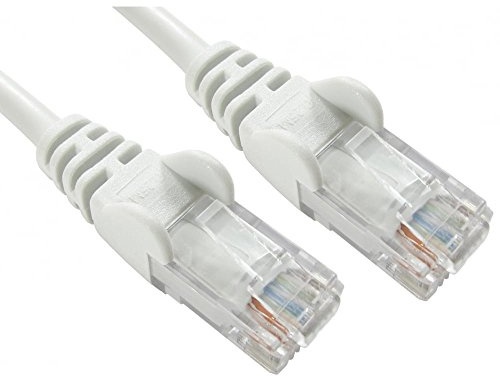 World of Data - 0.5m WHITE Network Cable - CAT5e - RJ45 - Ethernet - Patch - LAN - Router - Modem - 10/100