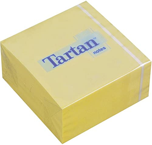Tartan 7676C-Y Haftnotiz Würfel 76 x 76 mm, 400 Blatt, gelb