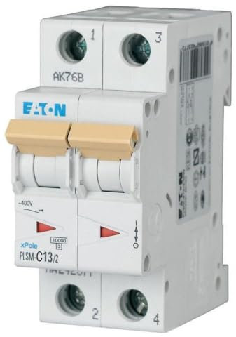Eaton PLSM-C13/2-MW Leitungsschutzschalter 13A 2P 2-polig C-Charakteristik LS-Schalter (242403 alt 244931)