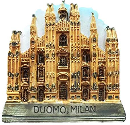 Kühlschrankmagnet Duomo di Milano Mailand Italien 3D Harz Handgemachtes Handwerk Tourist Travel City Souvenir Sammlung Brief Kühlschrank Aufkleber