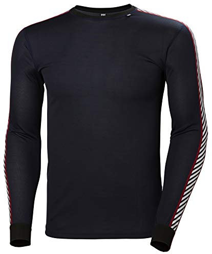 Helly Hansen Mens Hh Lifa Stripe Crew Long Sleeve T-Shirt, Navy, XXL EU