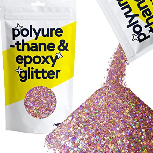 Hemway | Mixed Chunky Polyurethane & Epoxy Resin Glitter - Rose Gold Holographic Mix / 100g