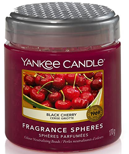 Yankee Candle Fragrance Spheres Air Freshener, Up to 30 Days of Fragrance, Black Cherry