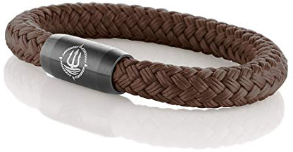 Maritimes Seemannsgarn Segeltau Armband Föhr braun 8mm