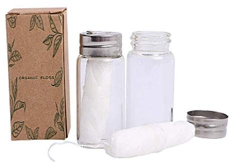 Umweltfreundliches Zahngarn | Zero Waste | biologisch abbaubar und nachhaltig | aus gewachstem Candelilla-Geschmack | Zahnhygiene | 1 x 30 m