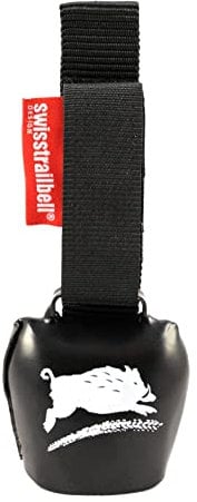 Das Original!! swisstrailbell® BlackForest Edition Deep Black: Be Wild, Trailbell, Fahrradglocke, Bear Bell