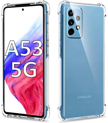 USTIYA Schutzhülle für Samsung Galaxy A53, Handy Folie, transparent, TPU, 4 Ecken