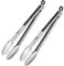 Westmark 2 Pinze per Grigliare e Servire, Con Manici in Acciaio Inox e Impugnature Gommate, Lunghezza: 35 cm, Acciaio Inossidabile/Plastica, Classic Spezial Maxi, Argento/Nero, 162522E3