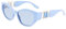 Karl Lagerfeld Unisex KL6086S Sunglasses, 450 Azure, 54