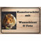 INDIGOS UG - Alu-Dibond Schild - Hamster - mit Wunschtext und Foto - Spruch - Design Deko Geschenkidee individuell personalisiert - Schilder selbst gestalten