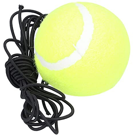 VBESTLIFE Tennisball-Trainer, Elastische Schnur, Swingball, Einzelspieler-Übungsball, Hängendes Üben mit Seil