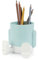 Balvi Pot à Crayons Mr Sitty Couleur Bleu Clair Design coloré et Original avec Deux Compartiments de