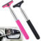 2 PCS Car Side Mirror wiper (Black/Pink) – Retractable Car Mirror Wipers, Universal Window Cleaning Equipment, Car Accessories for All Vehicles, Car Window Cleaner, Car Cleaning Kit