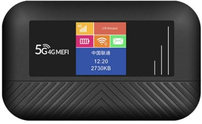 WiFi 4G LTE Amplificateur de Signal Routeur | 3000mAh | Écran LCD Couleur 1,44 | 150 Mbps | Jusqu'à 10 Utilisateurs | Adaptateur Réseau 3G/4G | Modem MiFi Hotspot Mobile