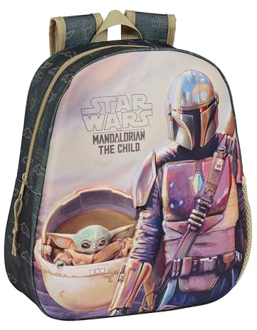 Safta M890a EL REY LEON Schulrucksack mit 3D-Design, anpassbar an den Wagen, ideal für Kinder verschiedener Altersgruppen, bequem und vielseitig, Qualität und Widerstandsfähigkeit, 27 x 10 x 33 cm