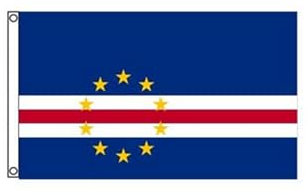 Stormflag Bandiera Cap Verde 60 x 90 cm Bandiera Capo Verdiano 2 x 3 ft Poliestere 90 g con occhielli e doppia cucitura