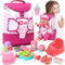 Baby Doll Accessories Playset, Baby Doll Toys with Changing Bag Backpack Feeding Set Baby Doll Nappies Bottle Bath, Doll Care Set Fit 36cm Doll Gifts Toys for Kids Girls (Baby Doll Not Included)