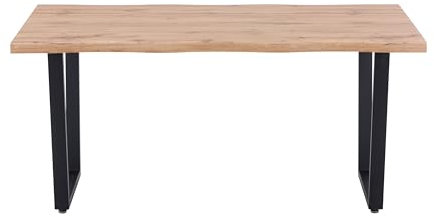 Dynamic24 Tisch 160x90 Wildeiche Dekor Küchentisch Speisetisch Esstisch Esszimmer Küche