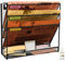 PLSOPPKG Hängeorganizer Wandablagefächer 4 Etagen Wandmontage Schreibtisch Organizer, A4 Zeitschriftenhalter Wand Hängende Wandordner Dokumente Metall Büro Dokument Organizer für Zuhause Großes Gitter