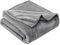 GRIFEMA Couverture Polaire Flanelle 160 x 220 cm, Plaid Doux et Confortable pour Canapé, Couverture Chaude et Moelleuse en Gris, Idéale pour Canapé, Lit et Salon