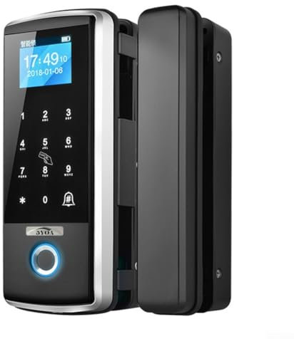 Smart Lock Pro with Touchscreen Keypad, Glass door fingerprint lock smart office sliding door electronic password