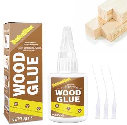 Colla per Legno 30g - Adesivo Istantaneo Forte Anti-Ingiallimento per Mobili, Rovere, Noce, Mogano, Holzprodukten, Holzhandwerk, Holzkanten
