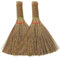 SECFOU 2pcs Kitchen Cleaning Broom Asian Straw Broom Grass Broom Home Cleaning Broom Corn Whisk Broom Whisk Broom Small Straw Broom Chinese Brooms Broom Indoor Furniture Broom Miscanthus