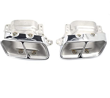 WITTSY 1 Paar Edelstahl Quad Endrohr Endschalldämpfer Für Mercedes-AMG A45 W176 CLA45 C117 2013 2014 2015 2016 2017 2018