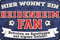 20x30cm Blechschild für Fußball Fans, hier wohnt ein Heidenheim Fan – Wandschild, Türschild, Torschild, lustiger Fussball Spruch, Fanartikel