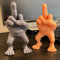 TJCGCKK Mittelfinger-Figur mit Beinen, Mittelfinger-Skulptur, Geschenke, lustige Mittelfinger-Dekoration, Schreibtisch-Accessoire, lustige Figur, Gag-Geschenke, stehender Mittelfinger